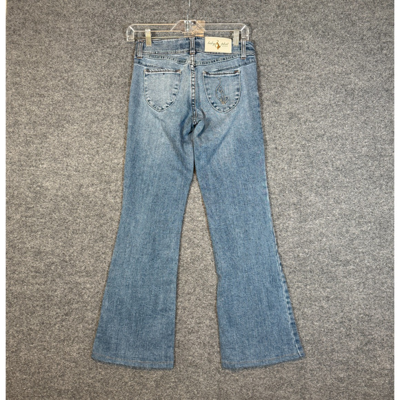 Baby Phat Jeans Womens 28x30 Vintage Flares Rhinestone Cat Y2K Denim Hip Hop - Picture 1 of 14